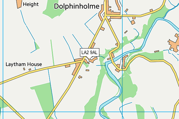 LA2 9AL map - OS VectorMap District (Ordnance Survey)