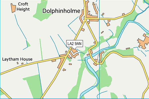 LA2 9AN map - OS VectorMap District (Ordnance Survey)