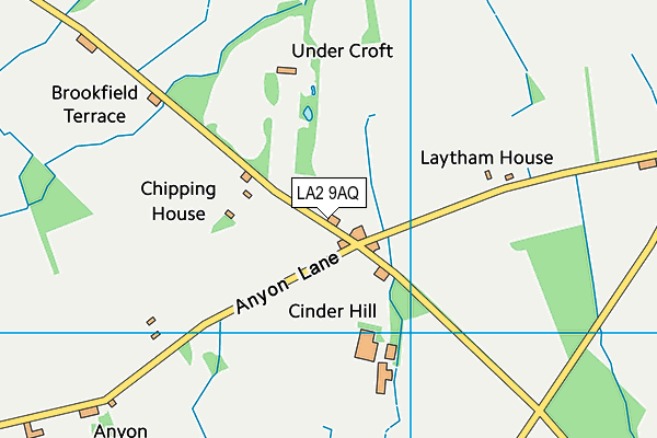 LA2 9AQ map - OS VectorMap District (Ordnance Survey)