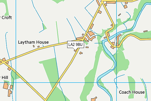 LA2 9BU map - OS VectorMap District (Ordnance Survey)