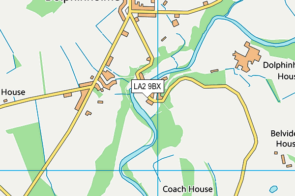 LA2 9BX map - OS VectorMap District (Ordnance Survey)