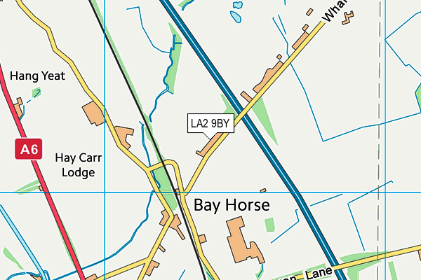 LA2 9BY map - OS VectorMap District (Ordnance Survey)