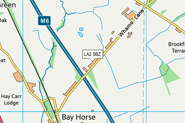 LA2 9BZ map - OS VectorMap District (Ordnance Survey)