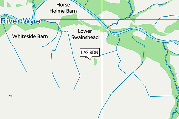 LA2 9DN map - OS VectorMap District (Ordnance Survey)