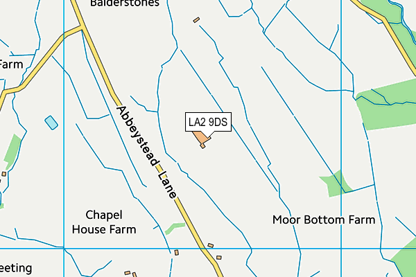 LA2 9DS map - OS VectorMap District (Ordnance Survey)