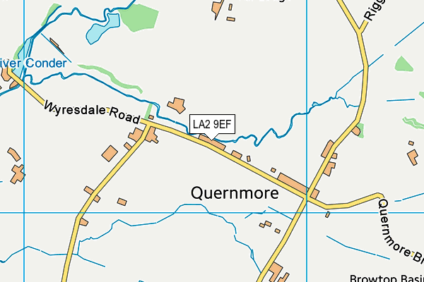 LA2 9EF map - OS VectorMap District (Ordnance Survey)