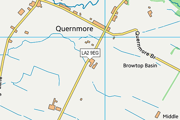 LA2 9EG map - OS VectorMap District (Ordnance Survey)