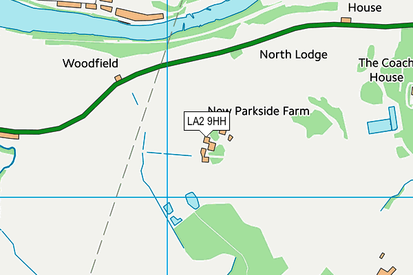 LA2 9HH map - OS VectorMap District (Ordnance Survey)