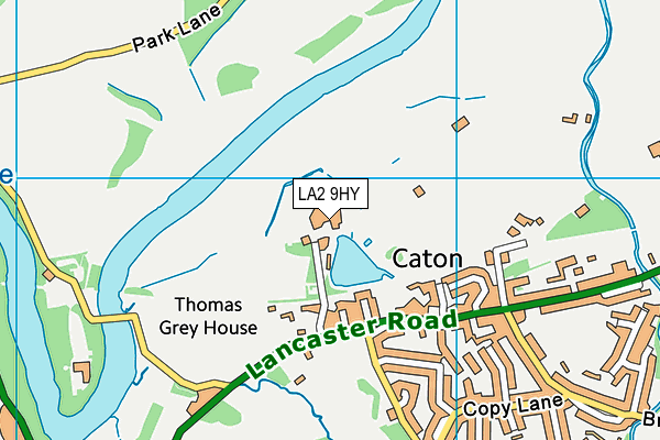 LA2 9HY map - OS VectorMap District (Ordnance Survey)