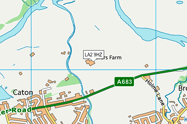 LA2 9HZ map - OS VectorMap District (Ordnance Survey)