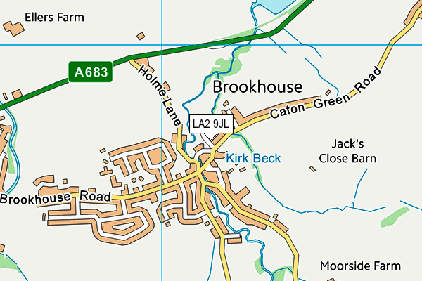 LA2 9JL map - OS VectorMap District (Ordnance Survey)