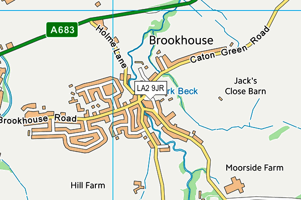 LA2 9JR map - OS VectorMap District (Ordnance Survey)