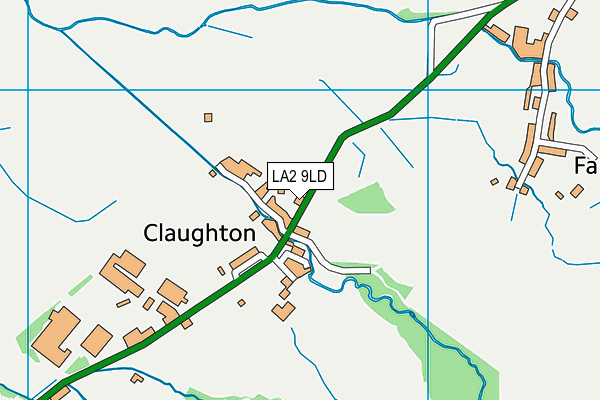 LA2 9LD map - OS VectorMap District (Ordnance Survey)