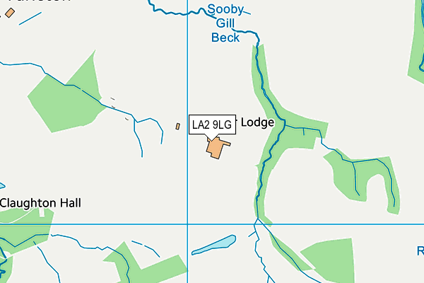 LA2 9LG map - OS VectorMap District (Ordnance Survey)