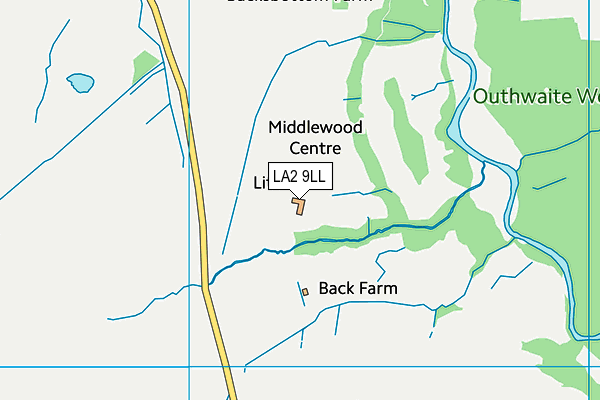 LA2 9LL map - OS VectorMap District (Ordnance Survey)