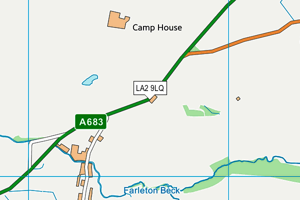 LA2 9LQ map - OS VectorMap District (Ordnance Survey)