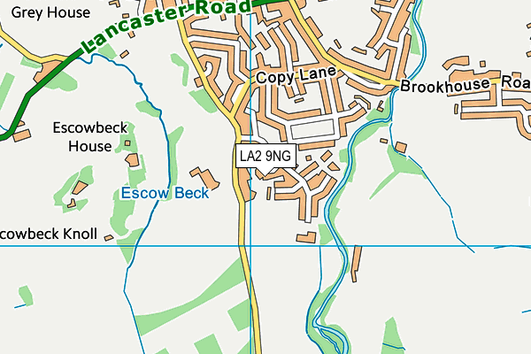 LA2 9NG map - OS VectorMap District (Ordnance Survey)