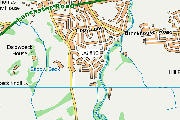 LA2 9NQ map - OS VectorMap District (Ordnance Survey)