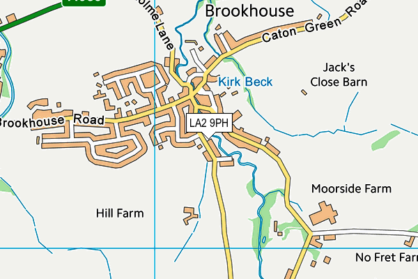 LA2 9PH map - OS VectorMap District (Ordnance Survey)