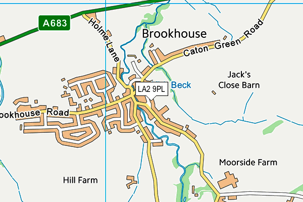 LA2 9PL map - OS VectorMap District (Ordnance Survey)