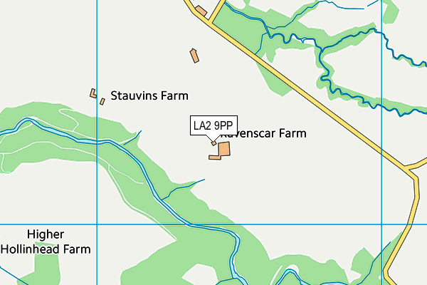 LA2 9PP map - OS VectorMap District (Ordnance Survey)
