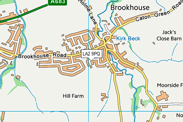 LA2 9PQ map - OS VectorMap District (Ordnance Survey)