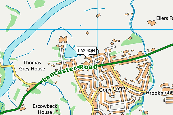 LA2 9QH map - OS VectorMap District (Ordnance Survey)