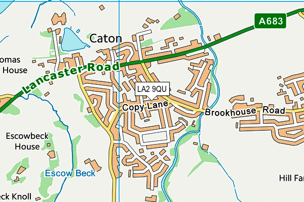 LA2 9QU map - OS VectorMap District (Ordnance Survey)