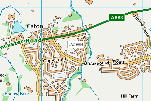 LA2 9RH map - OS VectorMap District (Ordnance Survey)