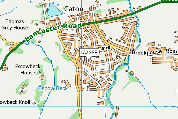 LA2 9RP map - OS VectorMap District (Ordnance Survey)