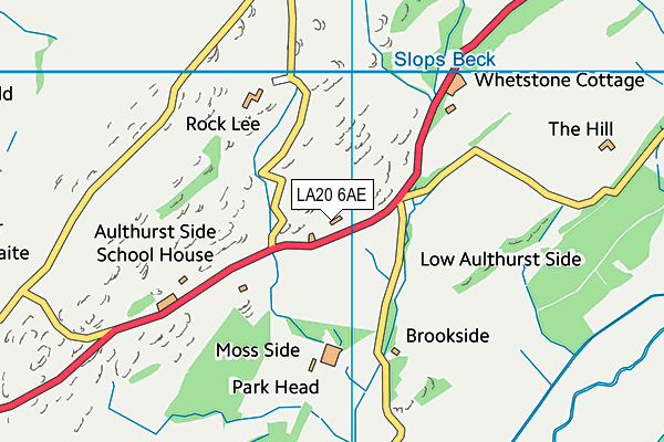 LA20 6AE map - OS VectorMap District (Ordnance Survey)