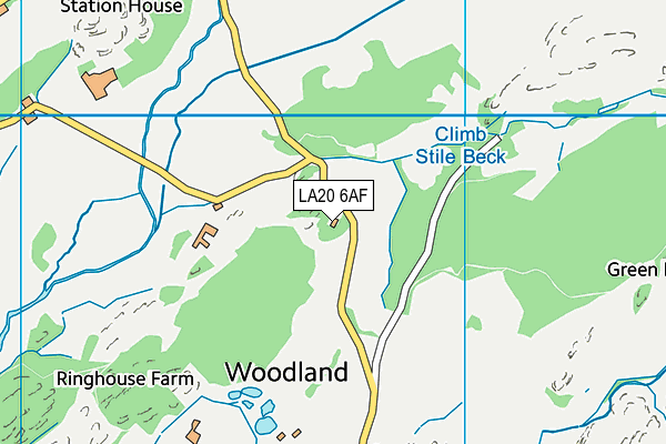 LA20 6AF map - OS VectorMap District (Ordnance Survey)