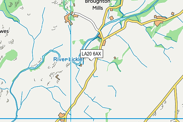 LA20 6AX map - OS VectorMap District (Ordnance Survey)
