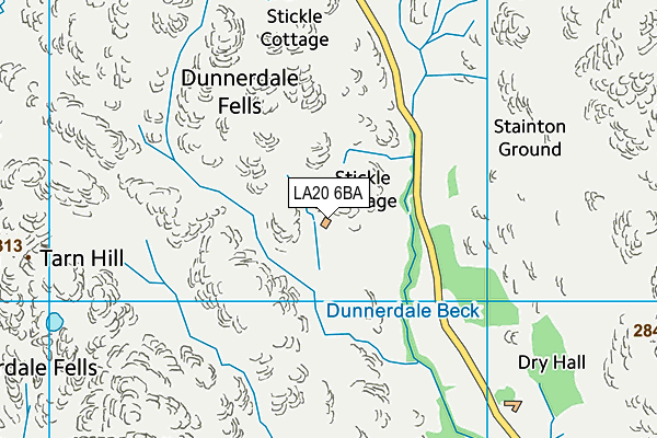LA20 6BA map - OS VectorMap District (Ordnance Survey)