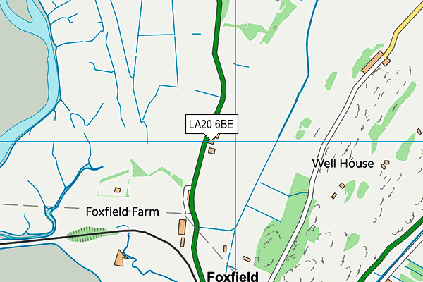 LA20 6BE map - OS VectorMap District (Ordnance Survey)