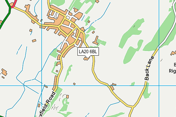 LA20 6BL map - OS VectorMap District (Ordnance Survey)