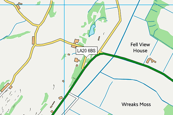 LA20 6BS map - OS VectorMap District (Ordnance Survey)