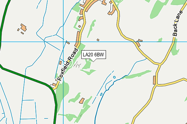 LA20 6BW map - OS VectorMap District (Ordnance Survey)
