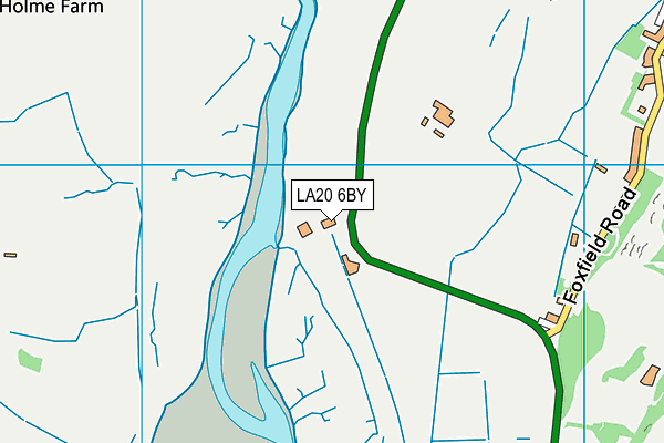LA20 6BY map - OS VectorMap District (Ordnance Survey)
