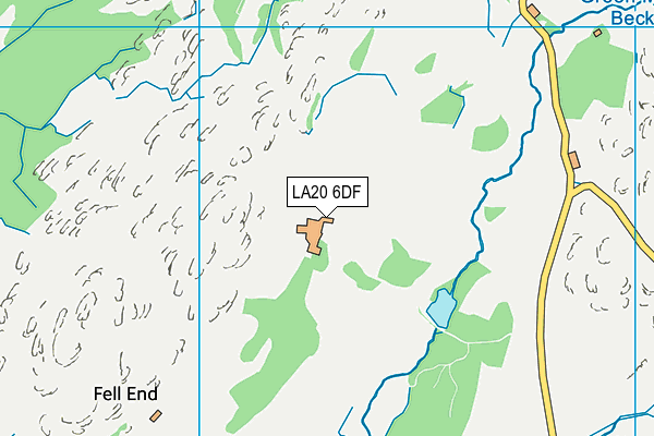 LA20 6DF map - OS VectorMap District (Ordnance Survey)