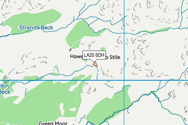 LA20 6DH map - OS VectorMap District (Ordnance Survey)
