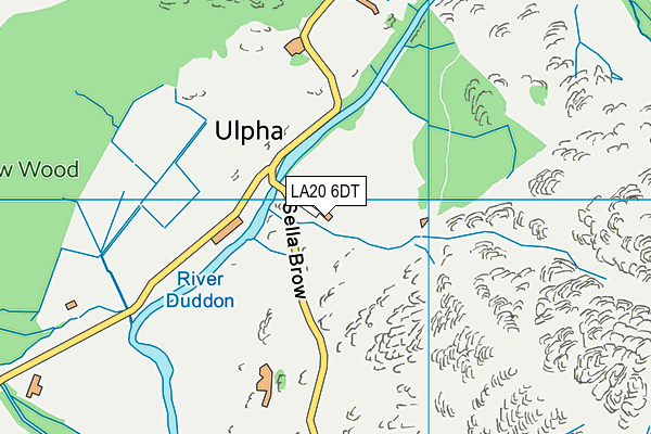 LA20 6DT map - OS VectorMap District (Ordnance Survey)