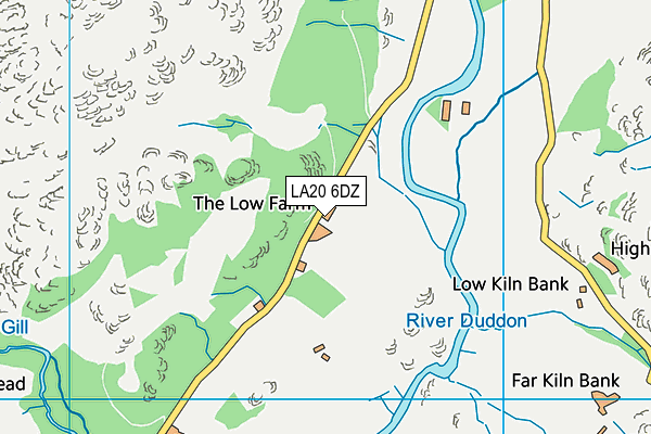 LA20 6DZ map - OS VectorMap District (Ordnance Survey)