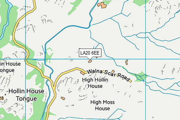 LA20 6EE map - OS VectorMap District (Ordnance Survey)