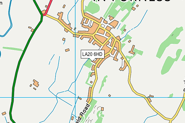 LA20 6HD map - OS VectorMap District (Ordnance Survey)