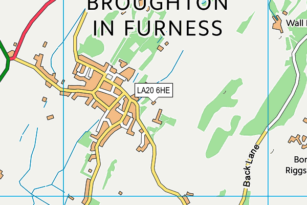 LA20 6HE map - OS VectorMap District (Ordnance Survey)