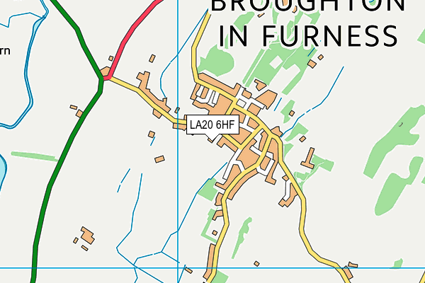 LA20 6HF map - OS VectorMap District (Ordnance Survey)
