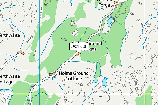 LA21 8DH map - OS VectorMap District (Ordnance Survey)