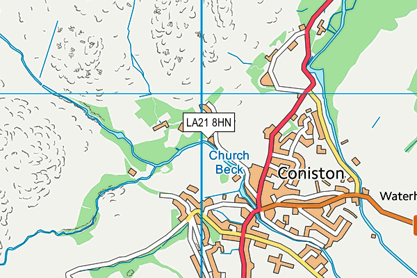 LA21 8HN map - OS VectorMap District (Ordnance Survey)
