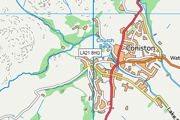 LA21 8HQ map - OS VectorMap District (Ordnance Survey)
